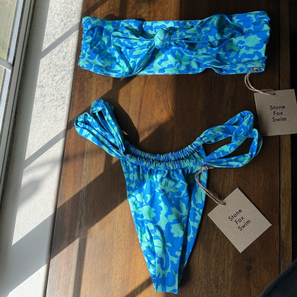 NWT Stone Fox Swim Ocean Bloom Bikini